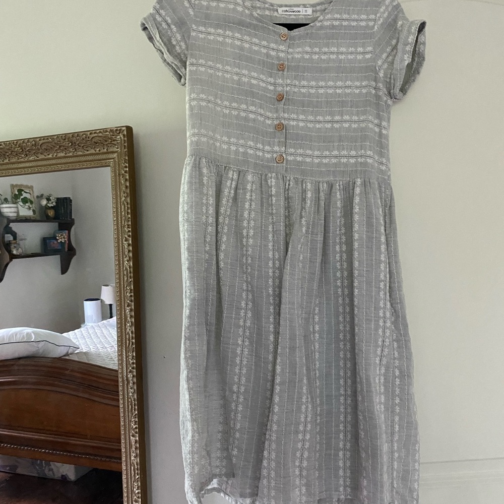 COPY - Little Cottonwood Button-Down nursing friendly knee length dress